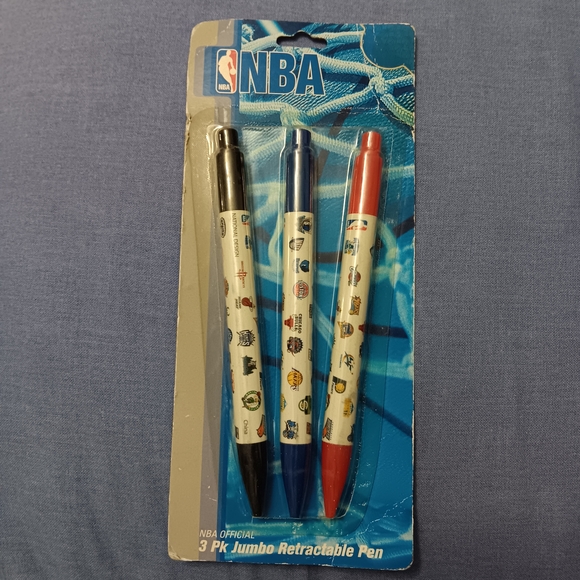 NBA Jumbo Retractable Pen Set - Picture 1 of 2